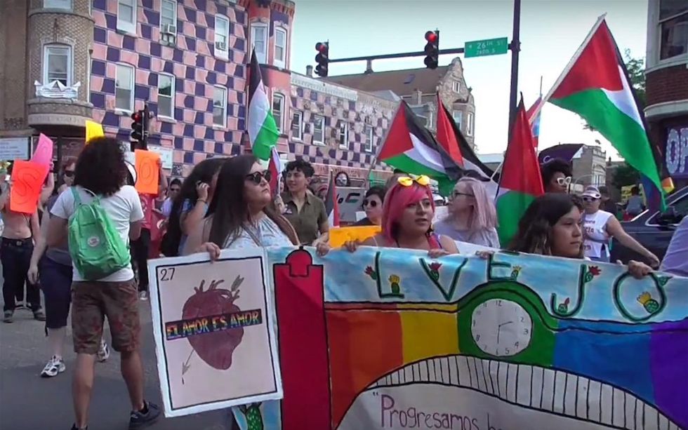 Palestinian flags fly at Dyke March — one year after Jewish Pride flag marchers were asked to leave