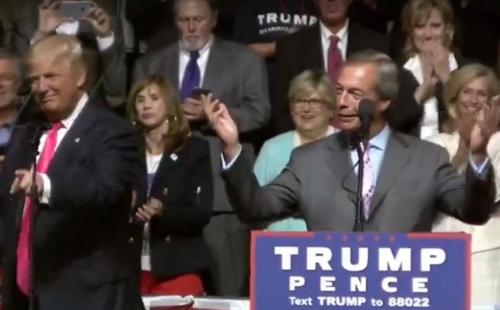 PA-Sen: Trump pal, Brexit leader Nigel Farage to attend Barletta fundraiser. Casey campaign furious.