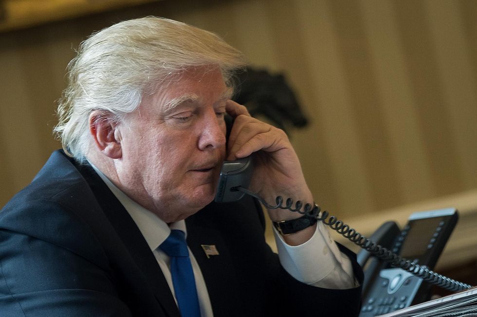 Trump thought he took a phone call from a senator - but it was actually a prank