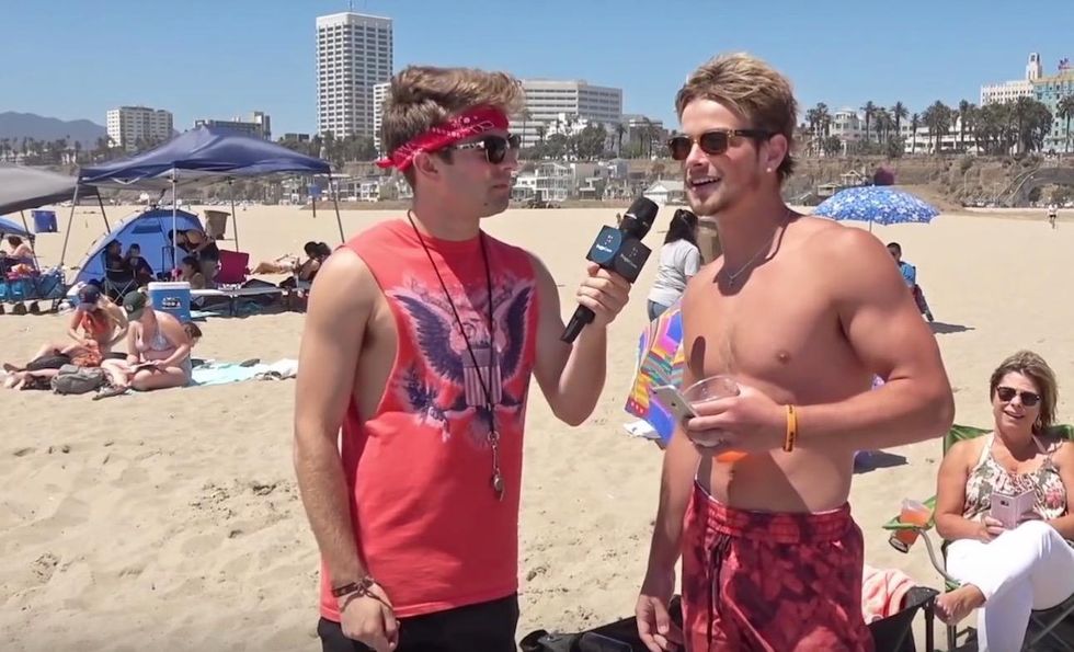 VIDEO: 'Why do we celebrate the Fourth of July?' Most folks on beach didn't listen in history class.
