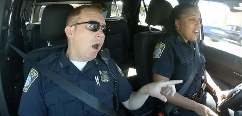 Watch: Police officers sing beautiful rendition of 'God Bless America' on song's 100th anniversary