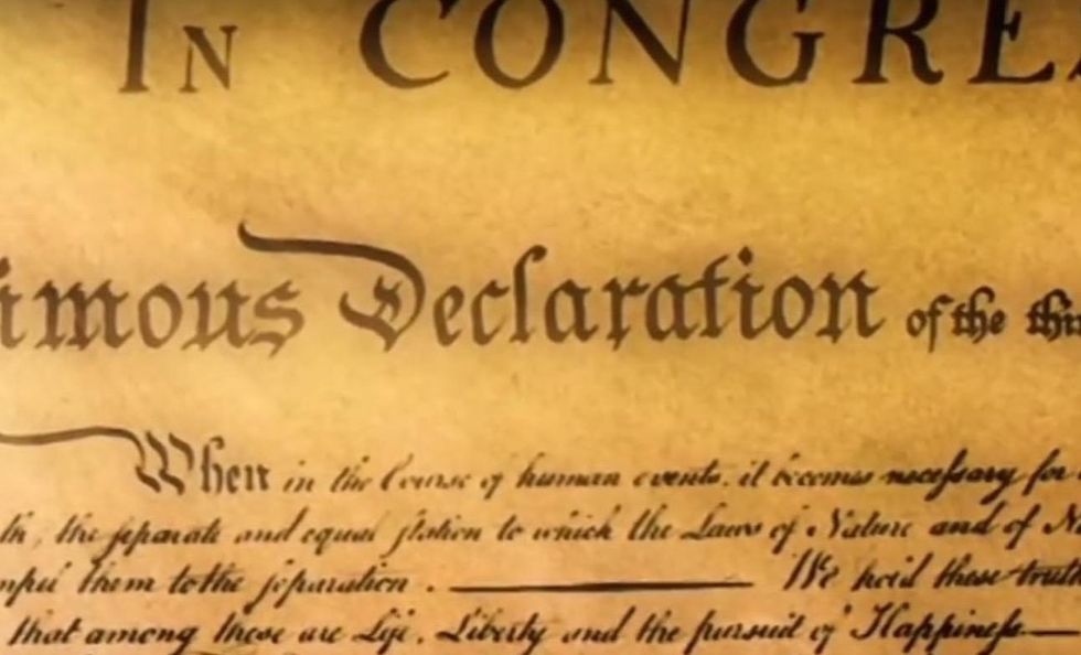 Declaration of Independence section flagged as 'hate speech' by Facebook, removed from site