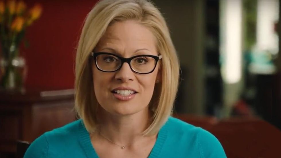 AZ-Sen: Kyrsten Sinema gets Chuck Schumer's endorsement, then declares she won't back him for leader