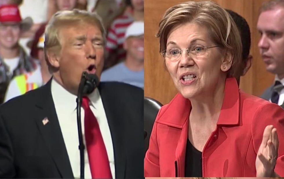 President Trump mocks Liz Warren during Montana speech - here's her angry response