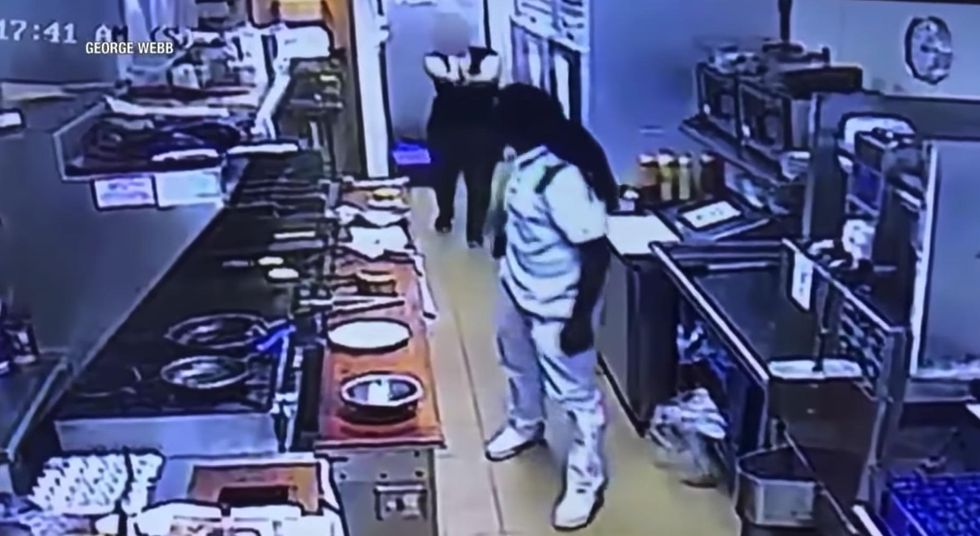 WATCH: Man brutally attacks restaurant cook — quickly learns he chose the wrong restaurant to attack