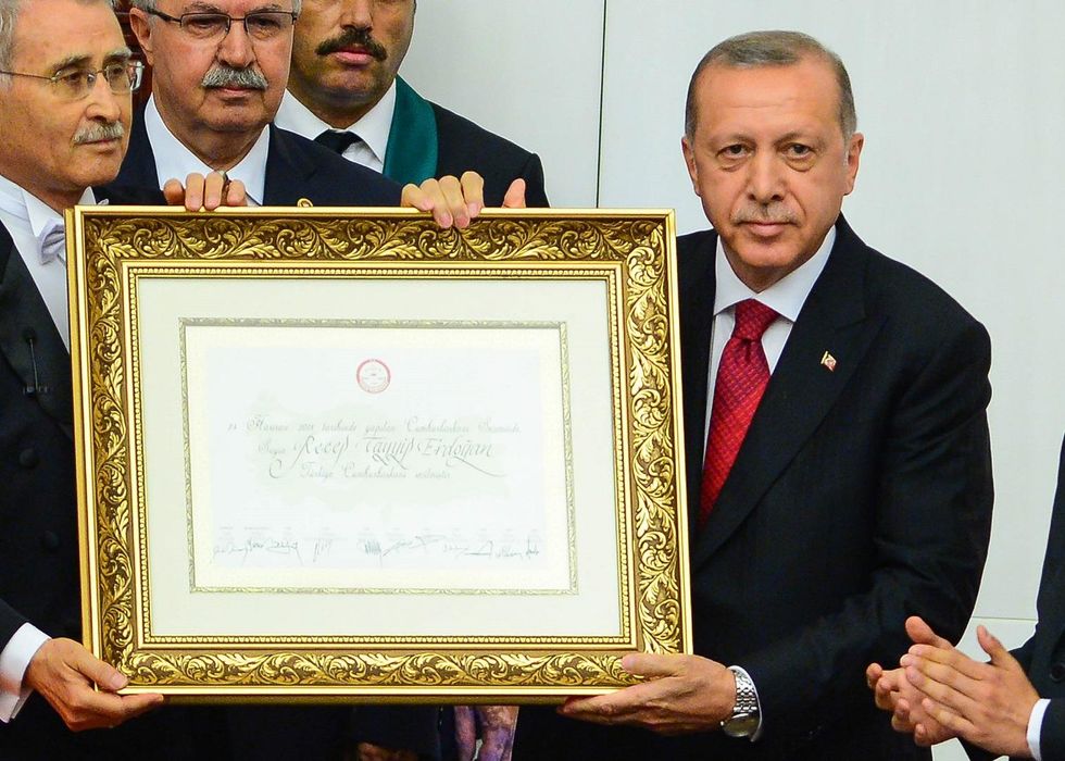 The president of Turkey was just sworn in and given sweeping new powers