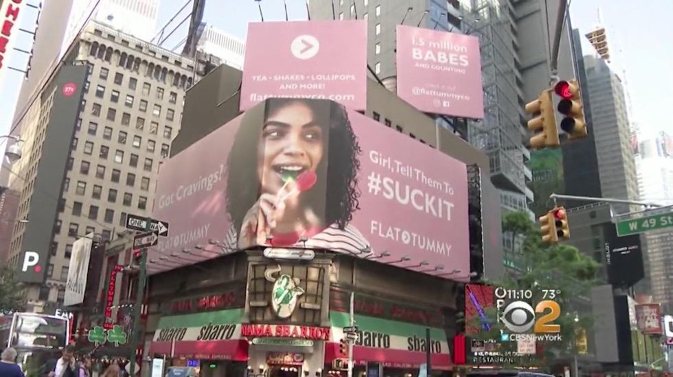 Women blast controversial Times Square billboard for 'body-shaming,' demand it be pulled down