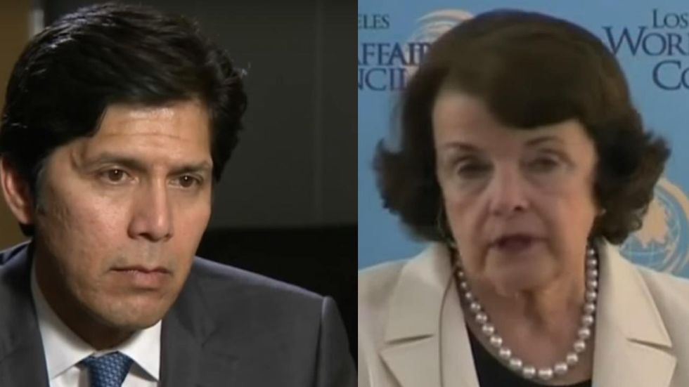 California Democratic Party rebukes Sen. Dianne Feinstein, endorses challenger Kevin de Leon