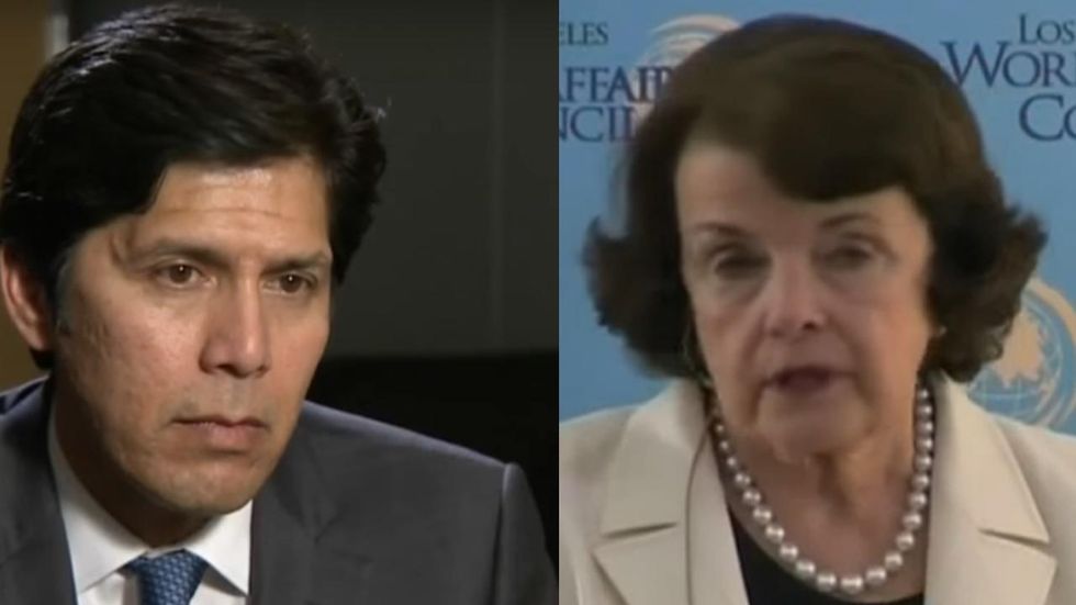 California Democratic Party rebukes Sen. Dianne Feinstein, endorses challenger Kevin de Leon