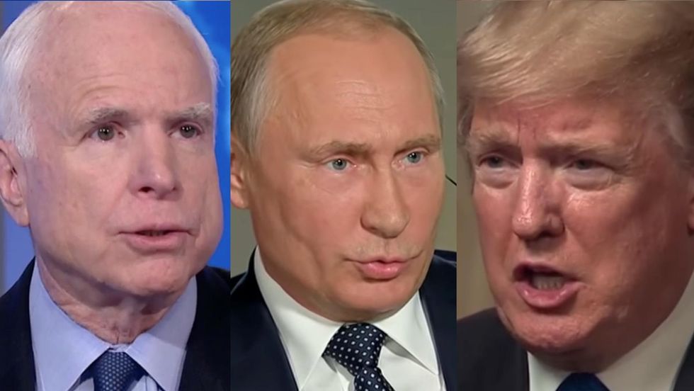 John McCain blasts Trump Putin summit as 'disgraceful' and 'tragic