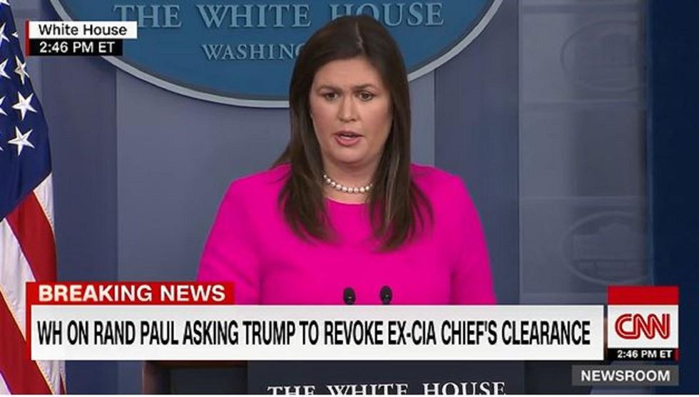 White House: President Trump considering stripping security clearances from former officials