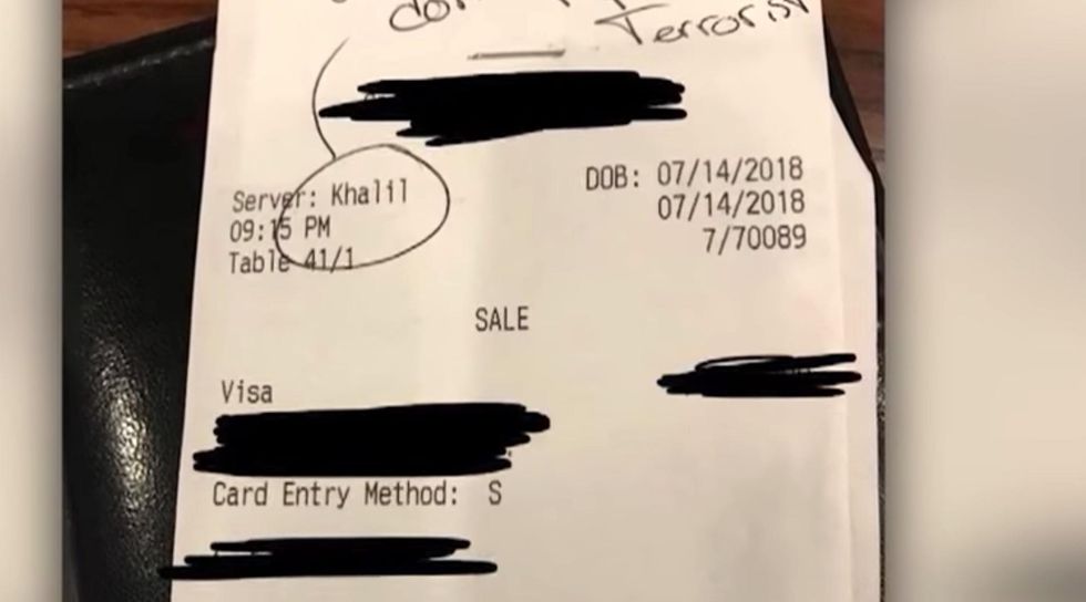 Texas steakhouse customer banned for racist note to waiter - then the truth comes out