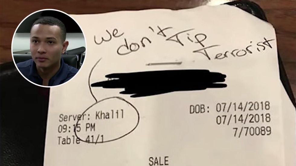 ‘Christian’ server who said patrons wouldn’t ‘tip [terrorists]’ admits he lied about entire story