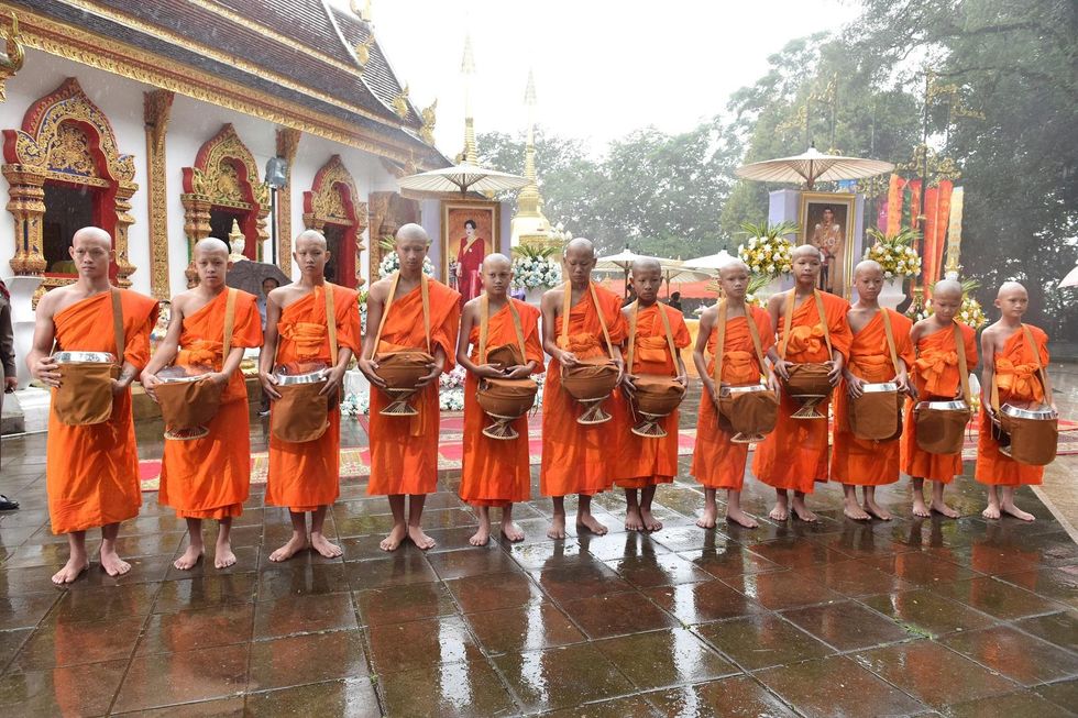 Thai boys rescued from cave become Buddhist novices