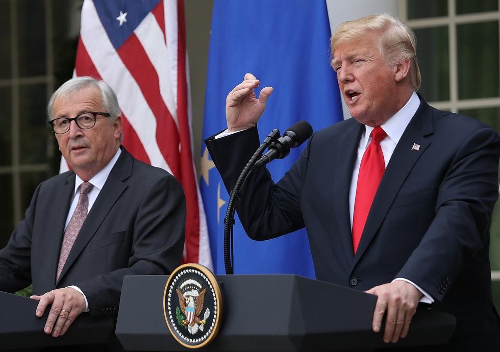 Trump announces that US, EU agreed to work on deal to resolve tariffs