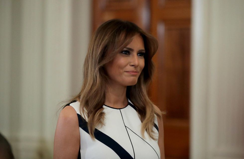 First lady Melania has a defiant response to bizarre report about President Trump
