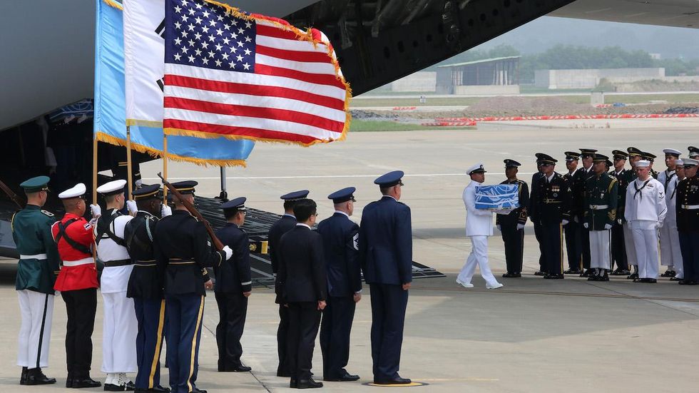 Remains of 55 American soldiers killed in North Korea returned on 65th anniversary of armistice