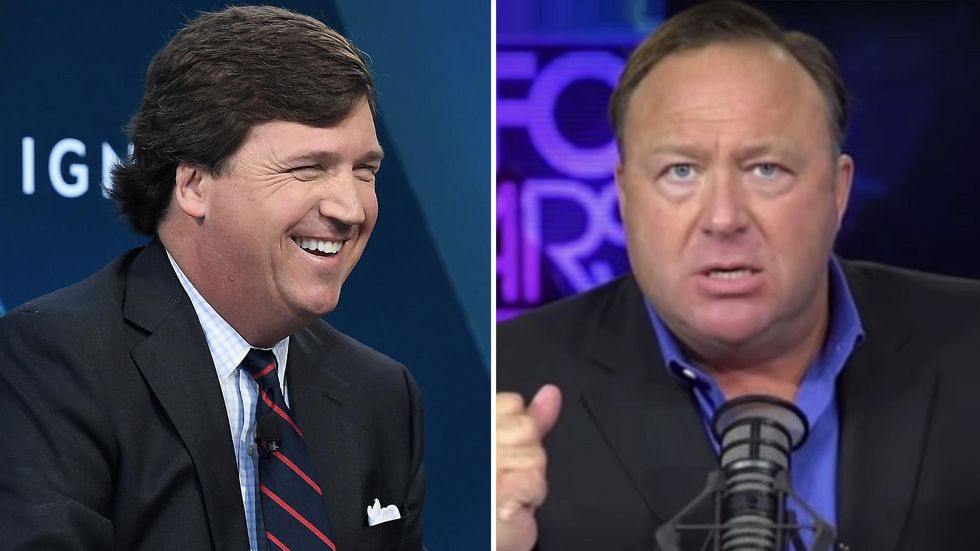 Tucker Carlson defends Infowars' Alex Jones after Facebook suspension