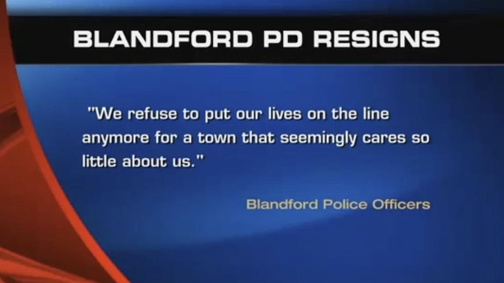 Police force resigns over poor working conditions: 'We refuse to put our lives on the line anymore