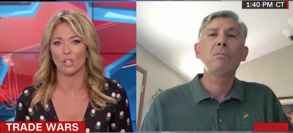 Soybean farmer stuns CNN anchor when she asks if he still supports President Trump