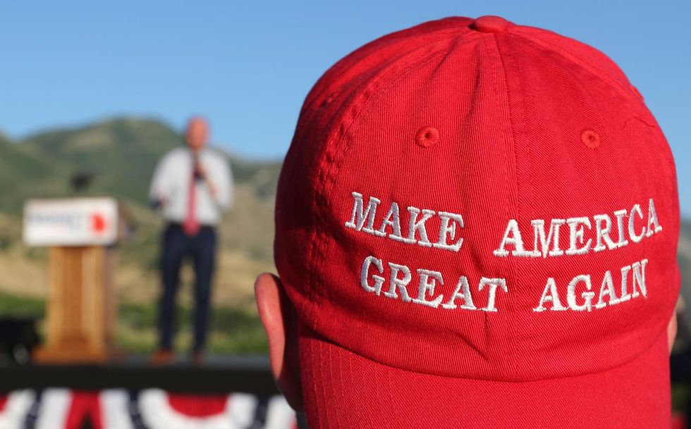 A Missouri voter was turned away from the polls for wearing a MAGA hat
