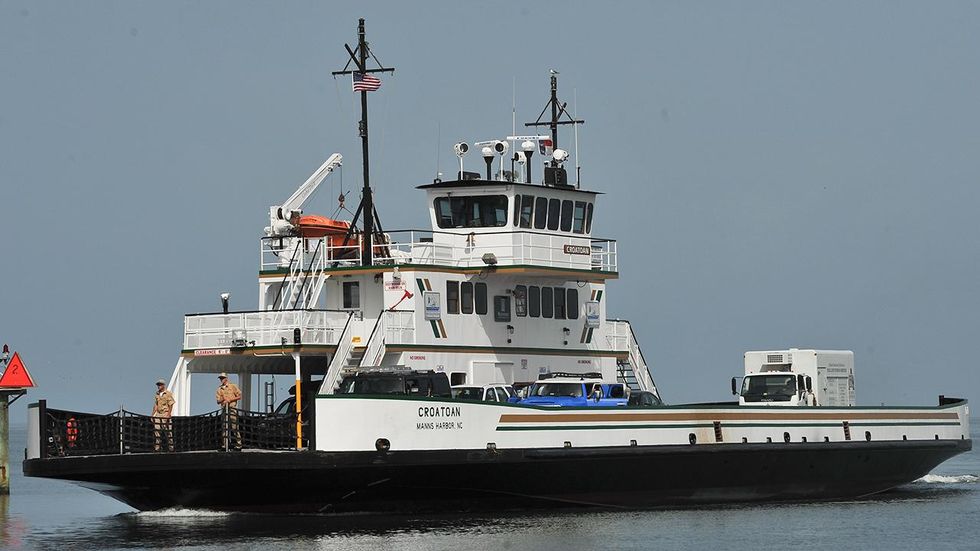 Two North Carolina ferry workers suspended without pay after flying Trump 2020 flag