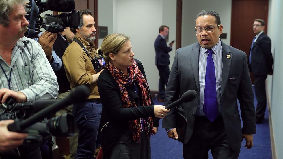 Keith Ellison's domestic abuse accuser speaks out on camera for the first time