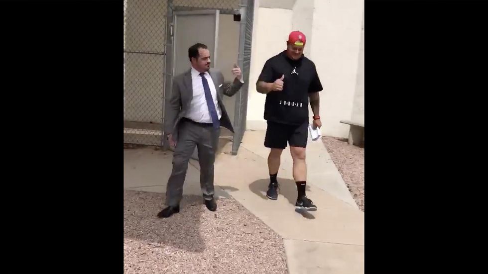 NFL star arrested after threats to shoot funeral home workers, requests they cut off dead dad's head