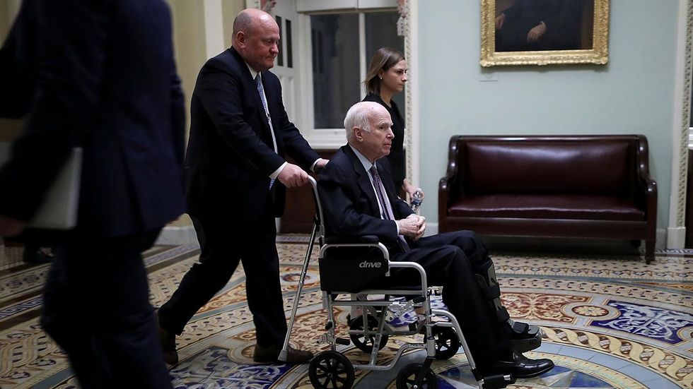 Sen. John McCain is ending his cancer treatment