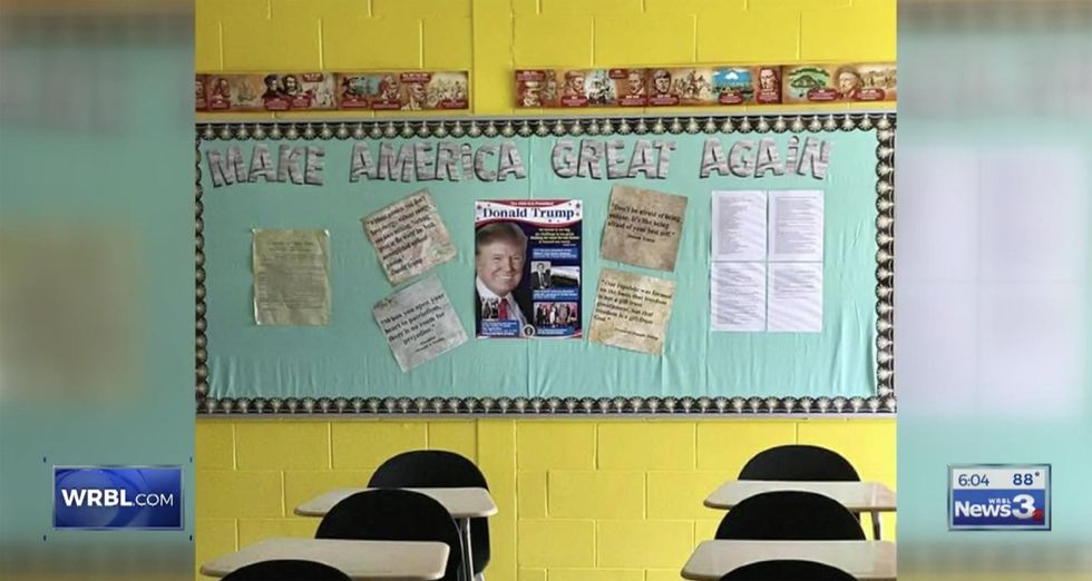 School caves, removes 'Make America Great Again' bulletin board after facing public pressure