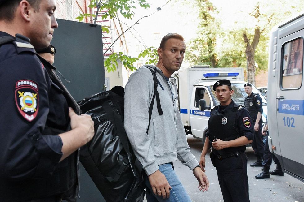 Russia jails opposition leader for scheduling an unauthorized protest