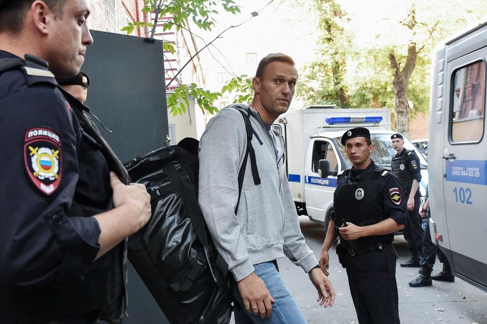 Russia jails opposition leader for scheduling an unauthorized protest