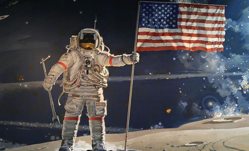 Upcoming movie 'First Man' sparks controversy by omitting American Flag planting from moon landing