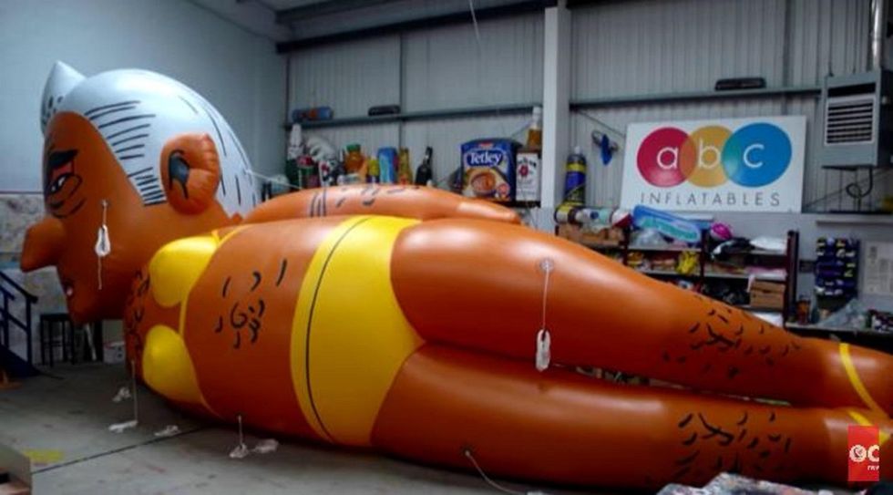Blimp of bikini-clad London mayor set to fly in retaliation for Trump 'baby' balloon