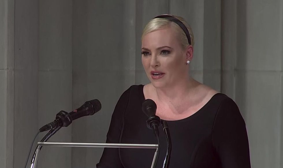 WATCH: Meghan McCain takes shot at Trump in powerful, tear-filled eulogy at her father's funeral