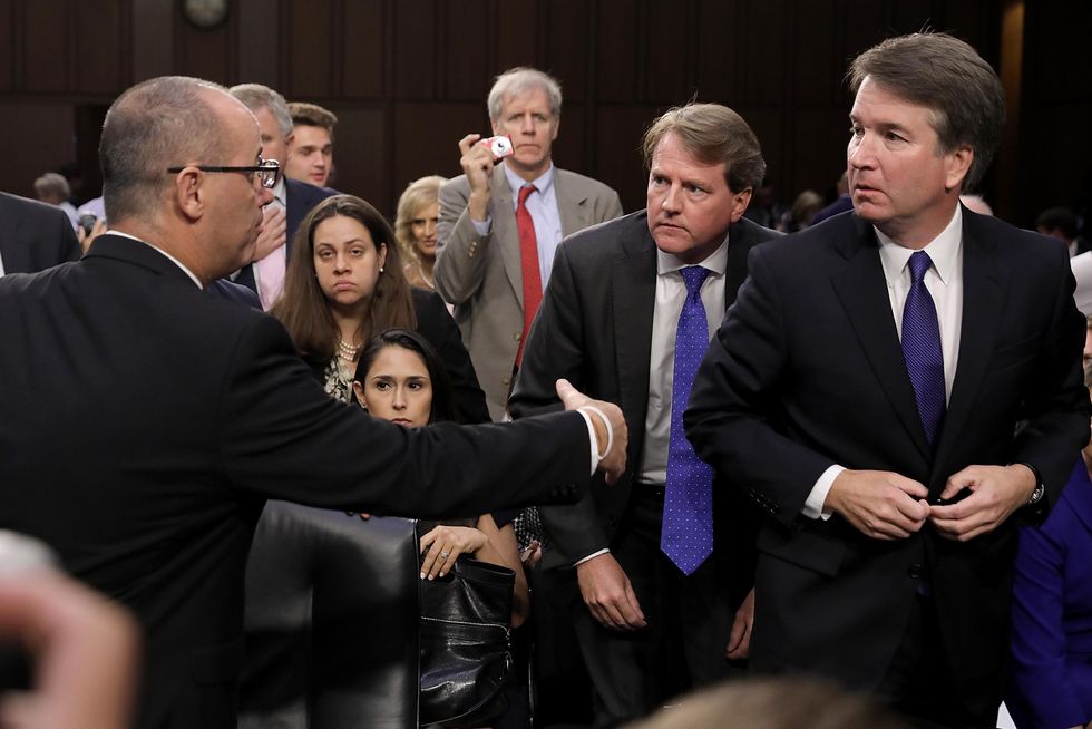 WATCH: Parkland dad claims Brett Kavanaugh wouldn't shake his hand. But here's the truth.