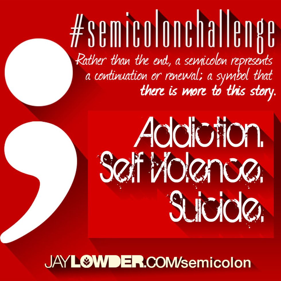 #SemicolonChallenge: The One Simple Thing You Can Do to Save a Life