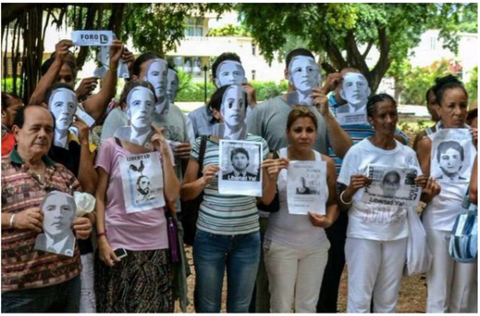 Castro's Police Brutalize Cuban Demonstrators for Wearing Obama Masks