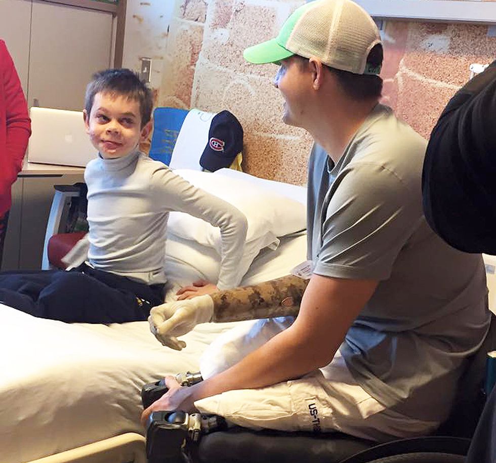 A Casualty of the Ukrainian War Finds Hope and Inspiration from Wounded Air Force Veteran