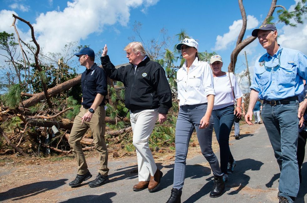 Hurricane Michael: President Trump and first lady visit Florida Panhandle, headed to Georgia next