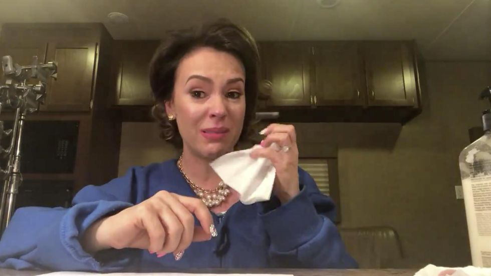 Activist Alyssa Milano's tearful video explains how 3-year-old helped #MeToo: ‘I got scared for you’