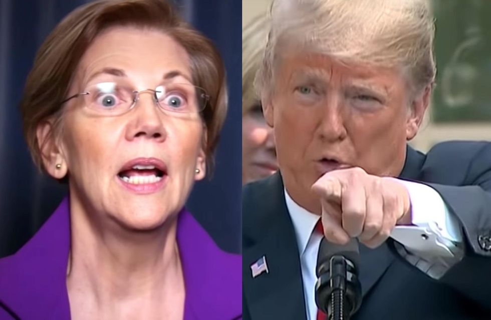 Trump responds to Liz Warren releasing DNA report - and she's not happy about what he said