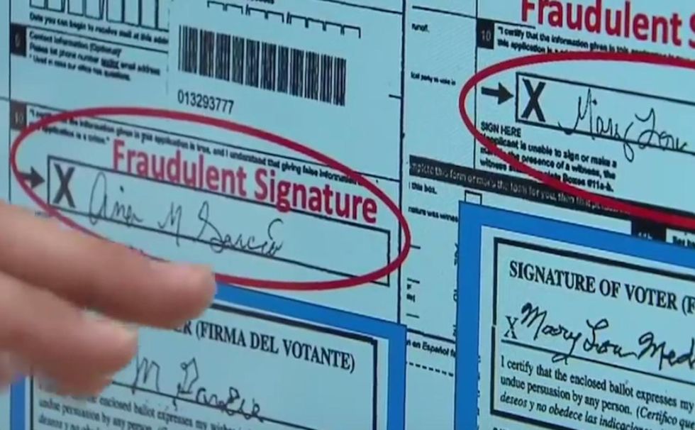 Authorities charge organized ring with voter fraud for generating forged ballots—many for Democrats