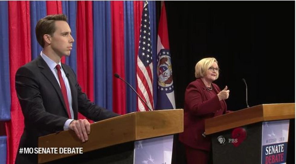 MO-Sen: Claire McCaskill and Josh Hawley debate health care, taxes, and tariffs