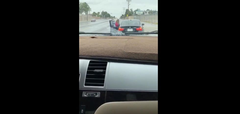 Viral video features mom spanking 14-year-old son with a belt after he took off in her BMW