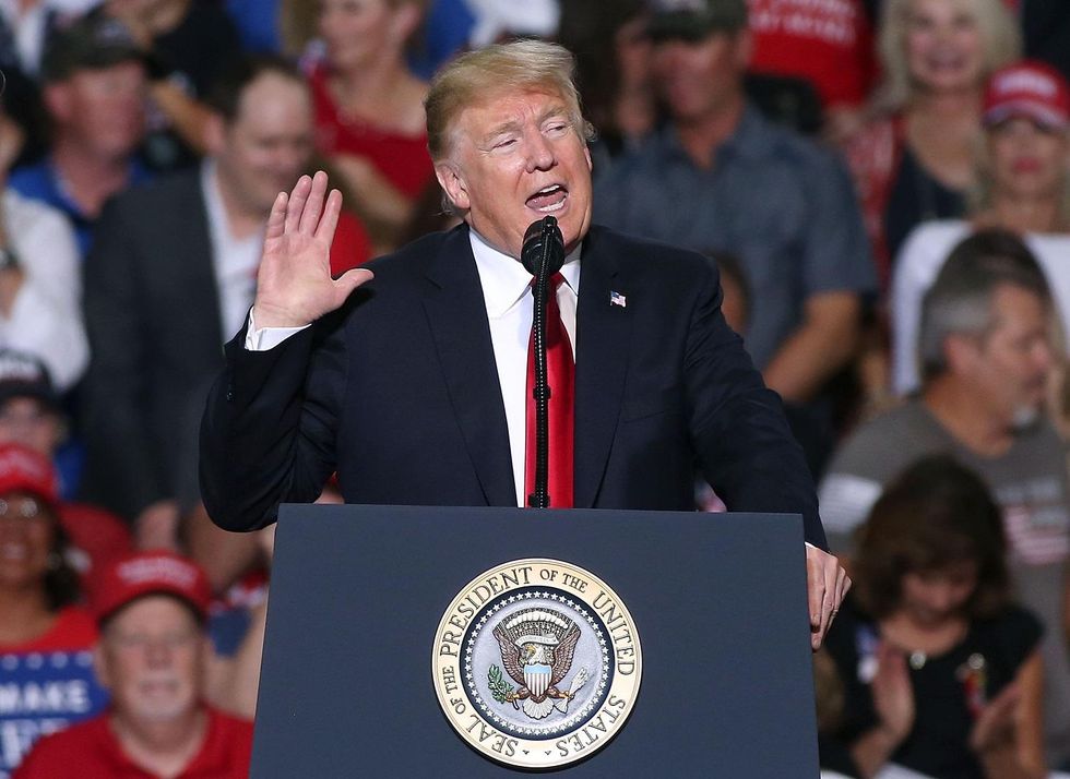 President Trump says he will send a 10 percent tax cut proposal to Congress after midterm elections