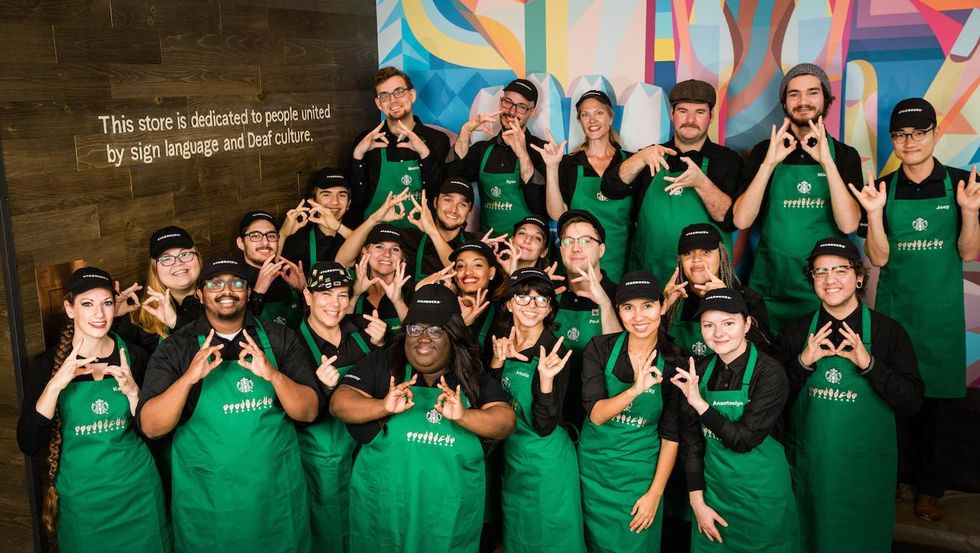 Starbucks opens first US 'Signing Store' in Washington, DC, near Gallaudet University