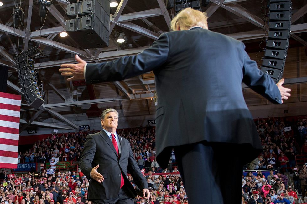 Fox News distances itself from Hannity appearing with Trump at rally: 'An unfortunate distraction