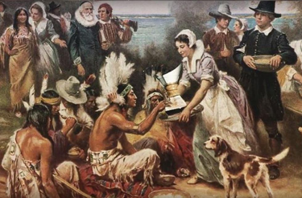 College library refers to Thanksgiving as #NationalDayofMourning — then soon reverses course
