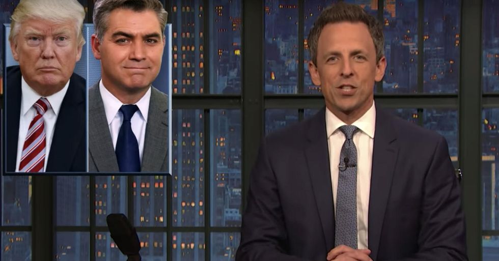 Seth Meyers blasts CNN suit: Want to bring Trump down? ‘Stop inviting liars on your network.’